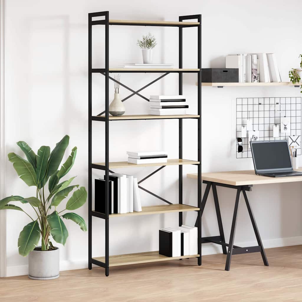 Hyllsystem Sonoma-ek 40 x 30 x 85 cm Konstruerat trä