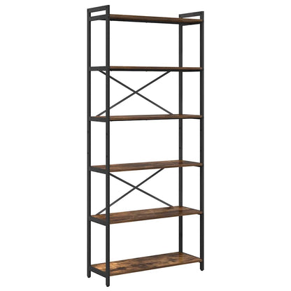 Hyllsystem Rökt ek 40 x 30 x 85 cm Konstruerat trä