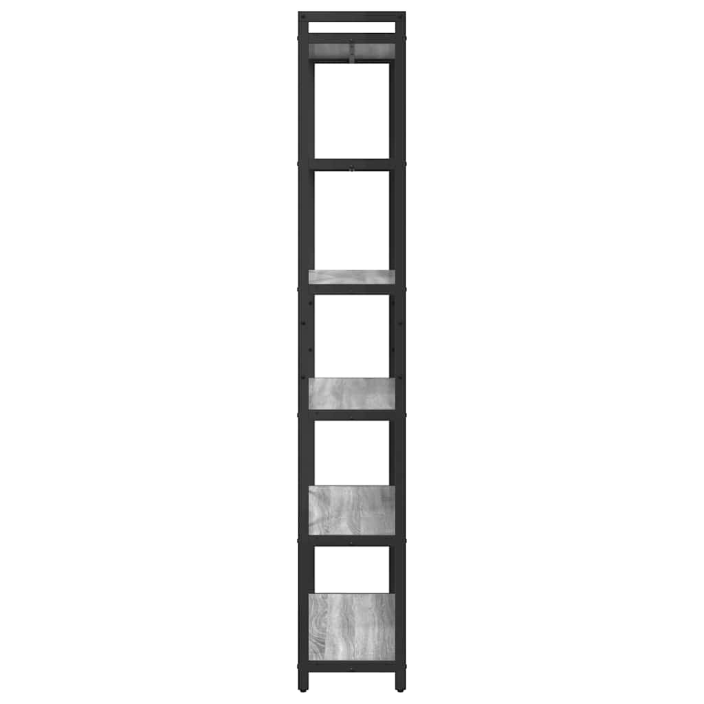 Hyllsystem Grå sonoma 40 x 30 x 85 cm Konstruerat trä