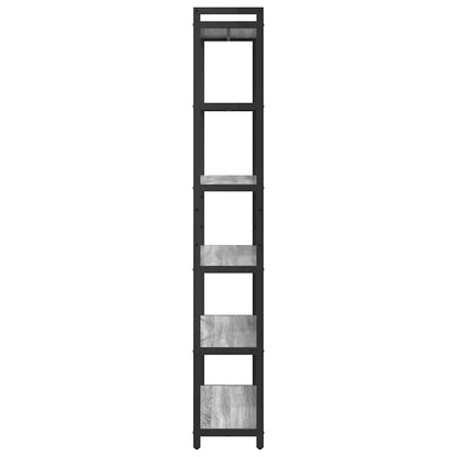 Hyllsystem Grå sonoma 40 x 30 x 85 cm Konstruerat trä