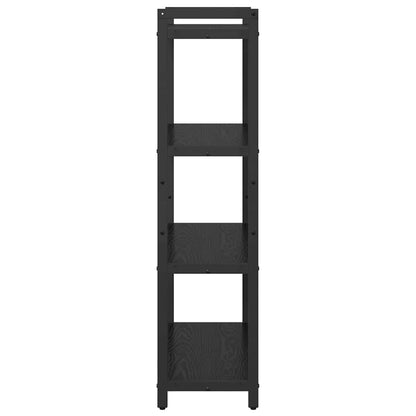Hyllsystem Svart Ek 80 x 30 x 120 cm Konstruerat trä