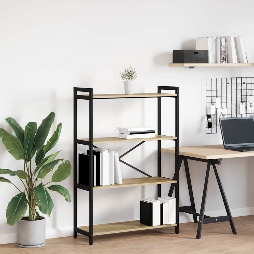 Hyllsystem Sonoma-ek 80 x 30 x 120 cm Konstruerat trä