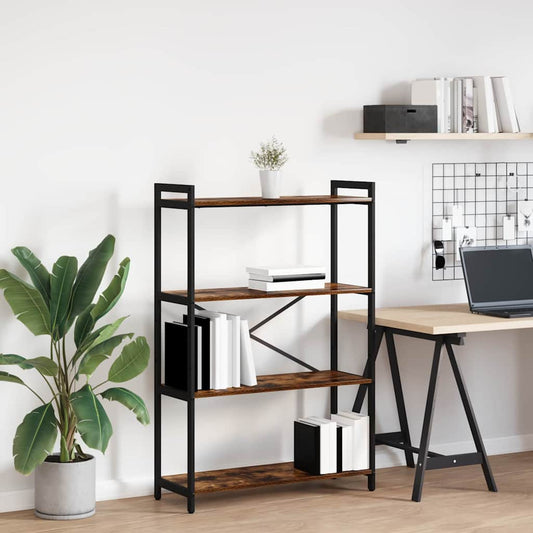 Hyllsystem Rökt ek 80 x 30 x 120 cm Konstruerat trä