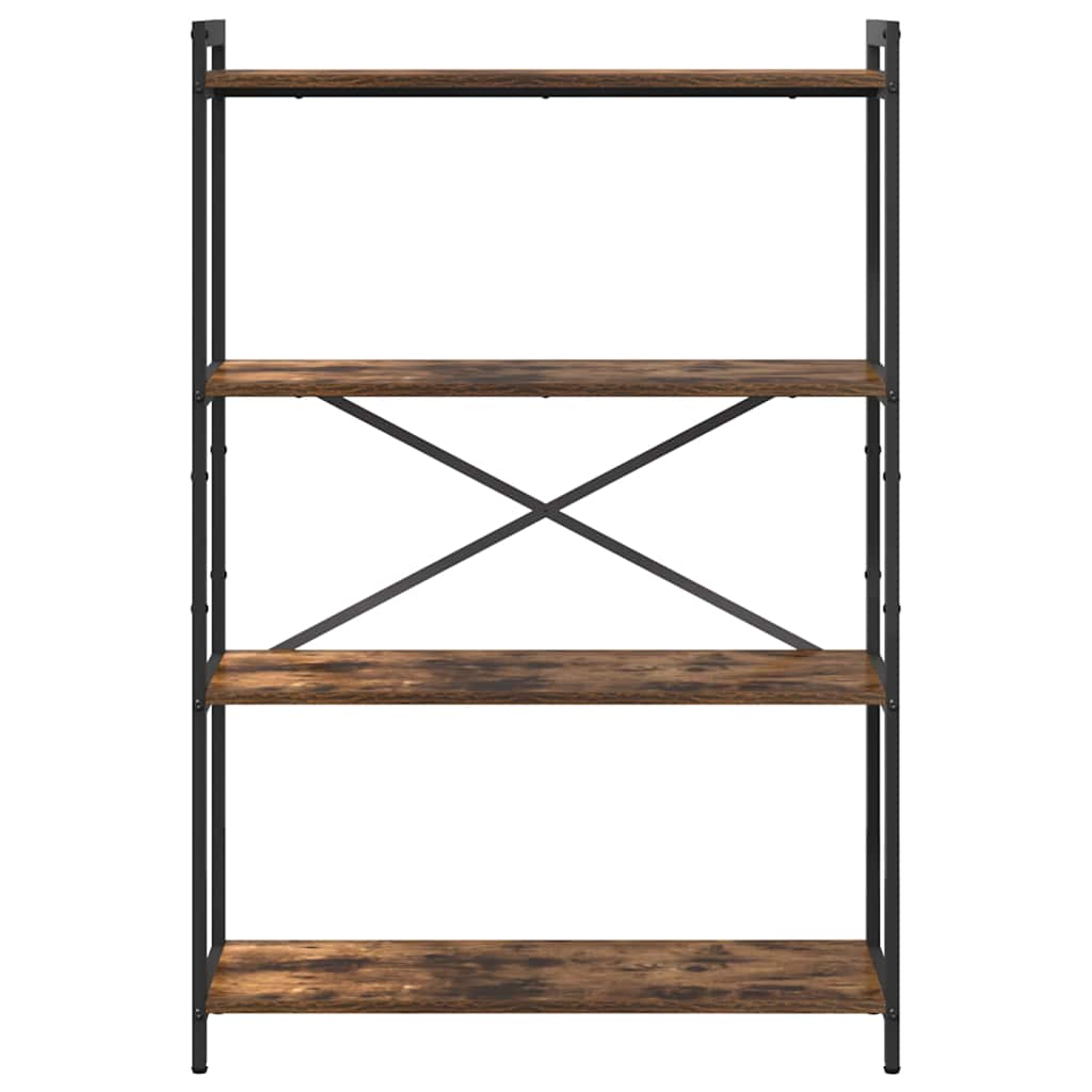 Hyllsystem Rökt ek 80 x 30 x 120 cm Konstruerat trä