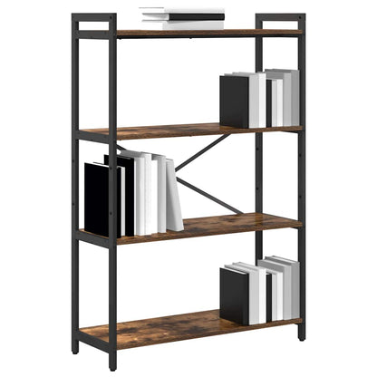 Hyllsystem Rökt ek 80 x 30 x 120 cm Konstruerat trä