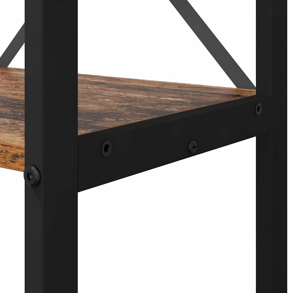 Hyllsystem Gammalt trä 80 x 30 x 120 cm Konstruerat trä