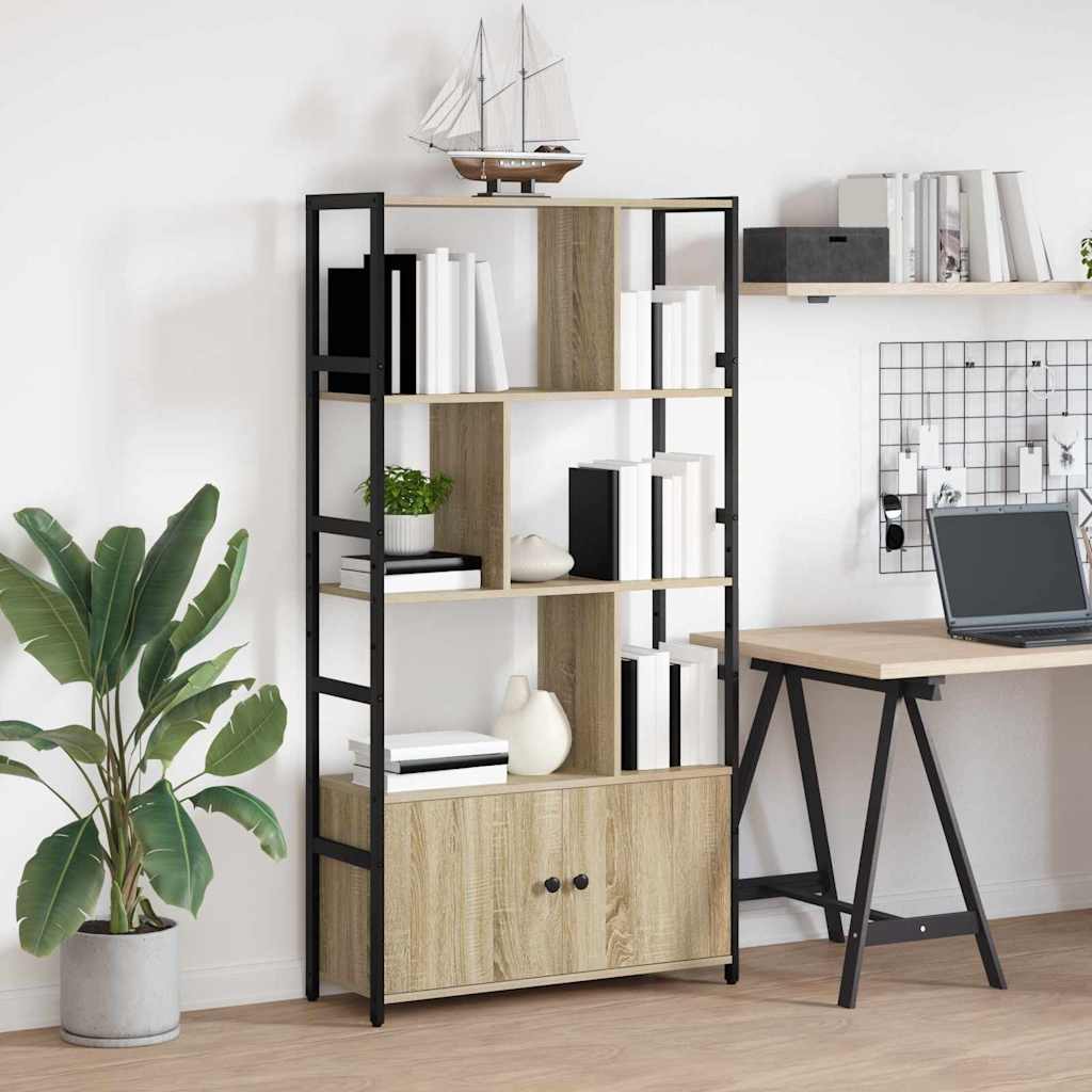 Hyllsystem Sonoma-ek 80 x 30 x 155,5 cm Konstruerat trä