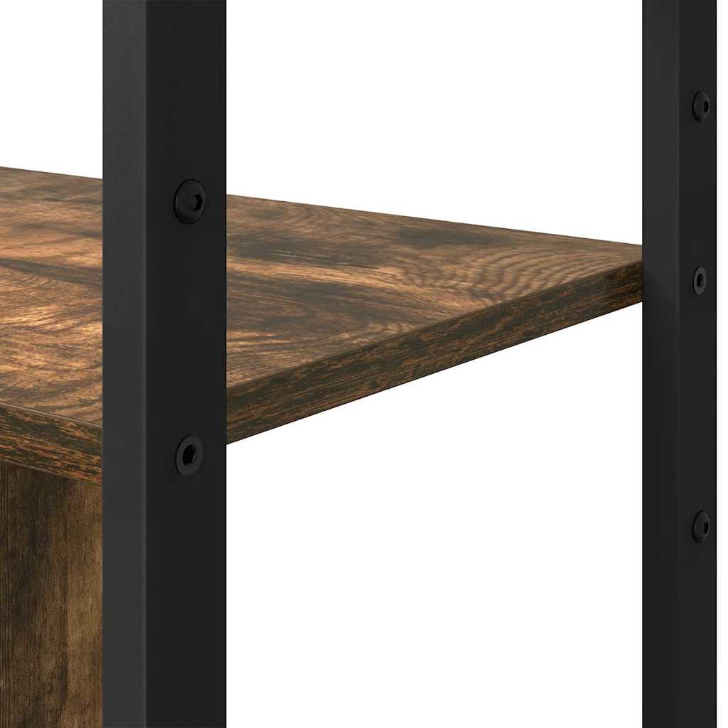 Hyllsystem Rökt ek 80 x 30 x 155,5 cm Konstruerat trä