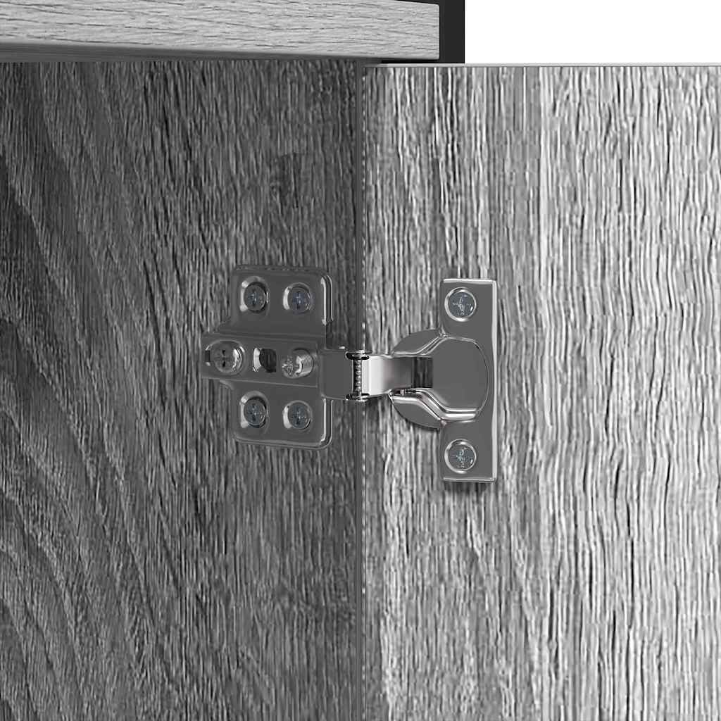 Hyllsystem Grå sonoma 80 x 30 x 155,5 cm Konstruerat trä