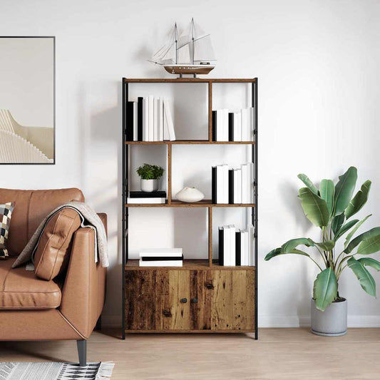 Hyllsystem Gammalt trä 80 x 30 x 155,5 cm Konstruerat trä