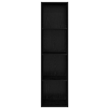 TV-bänkset Svart Ek 37 x 37 x 142,5 cm Konstruerat trä