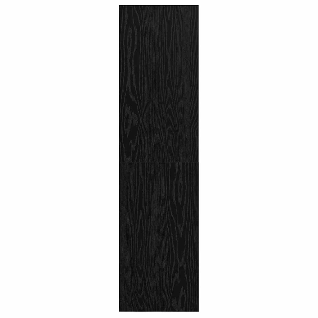 TV-bänkset Svart Ek 37 x 37 x 142,5 cm Konstruerat trä