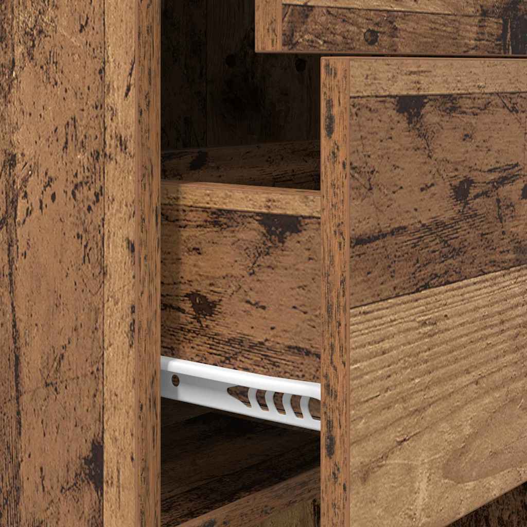 Bokskåp Gammalt trä 40 x 35 x 180 cm Konstruerat trä