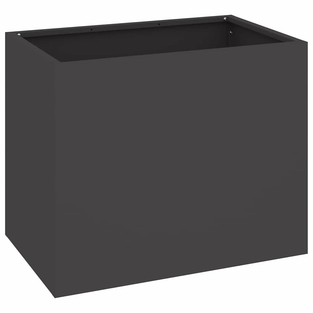 Trädgårdsplanterare Svart 50 x 32 x 40 cm Kallvalsat stål