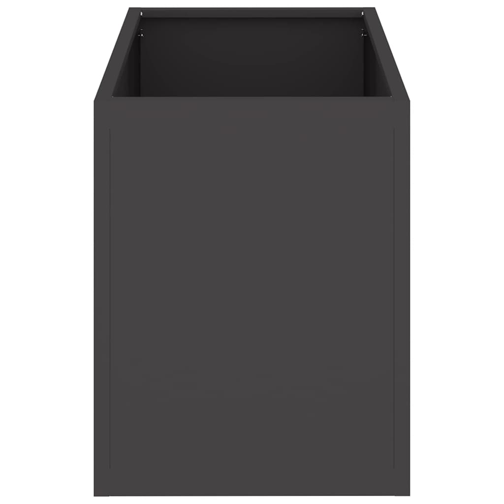 Trädgårdsplanterare Svart 50 x 32 x 40 cm Kallvalsat stål