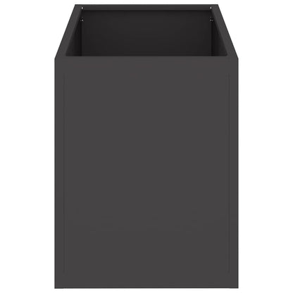 Trädgårdsplanterare Svart 50 x 32 x 40 cm Kallvalsat stål