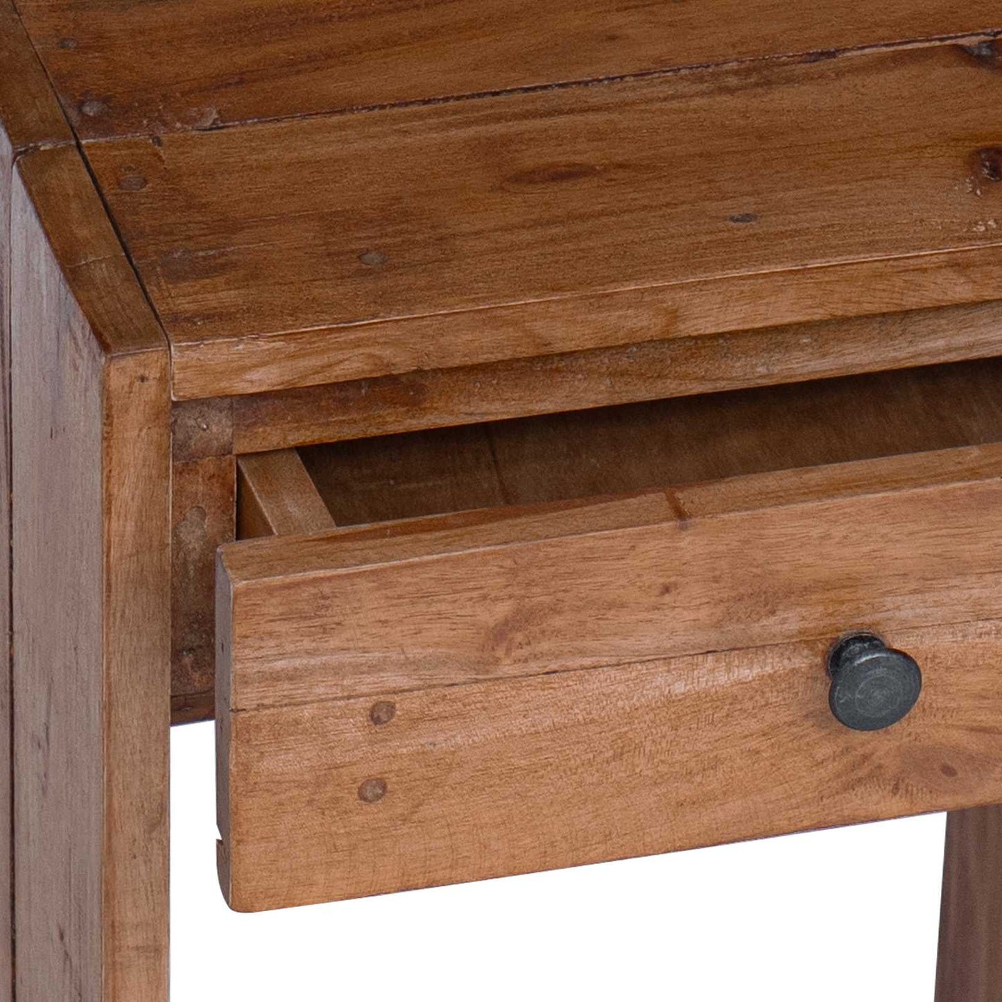 Sängbord med låda Brun 63 x 30 x 79 cm Massivt mahognyträ