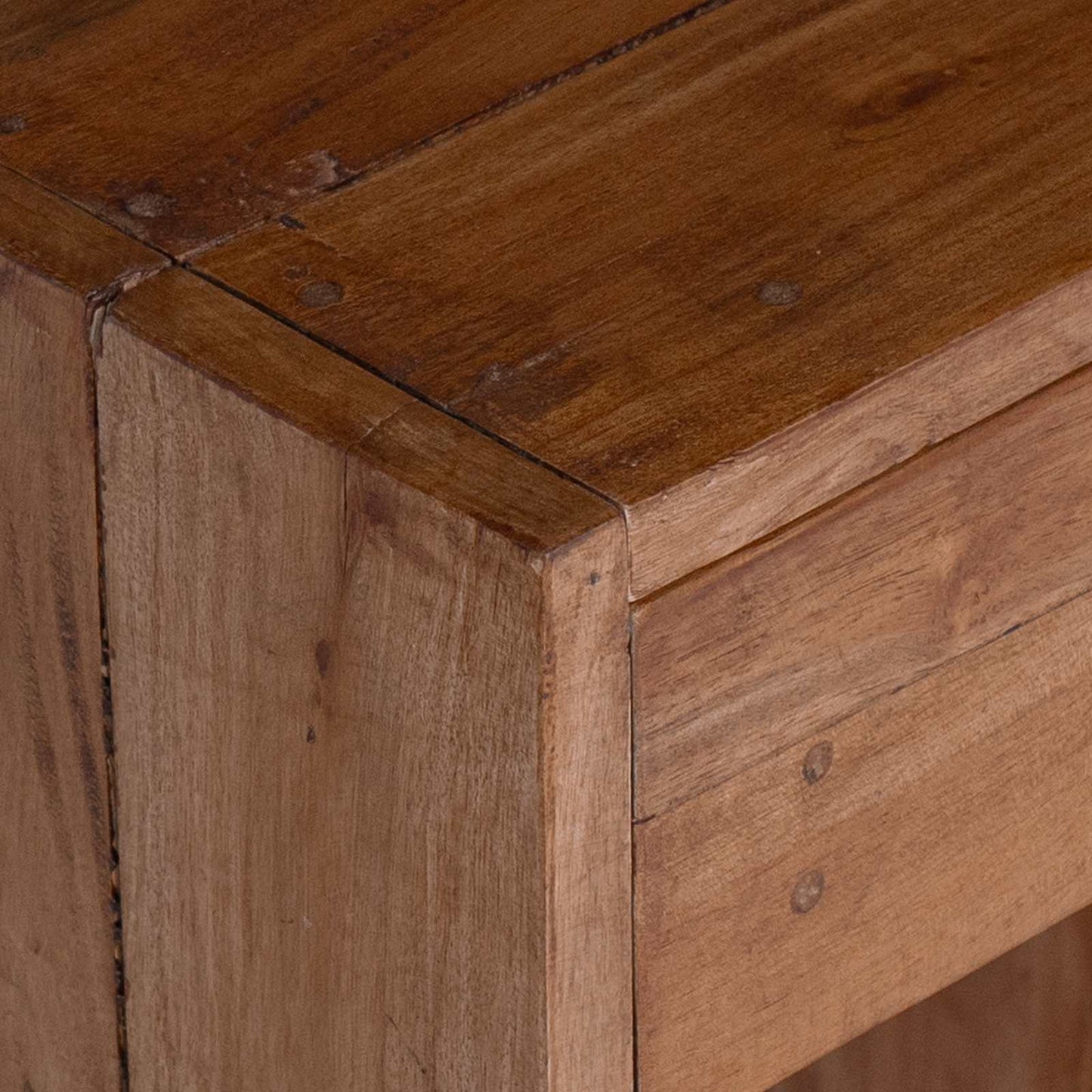 Sängbord med låda Brun 63 x 30 x 79 cm Massivt mahognyträ