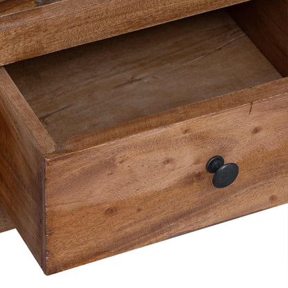 Sängbord med låda Brun 41 x 30 x 50 cm Massivt mahognyträ