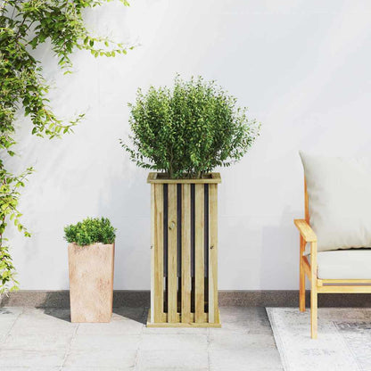 Plantlådor Brun 33 x 33 x 65 cm Impregnerat furuträ