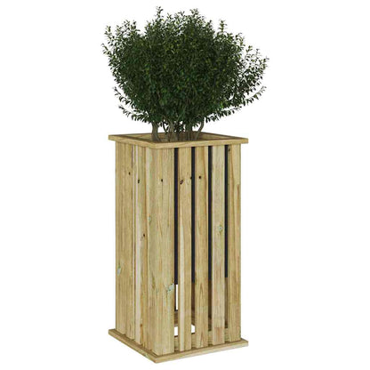 Plantlådor Brun 33 x 33 x 65 cm Impregnerat furuträ