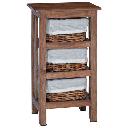 Sidobord Brun Massivt mahognyträ