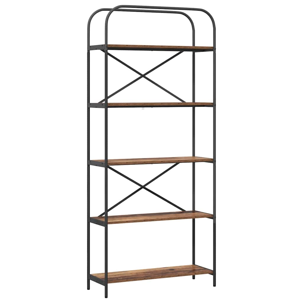 Hyllsystem Gammalt trä 80 x 30 x 183 cm Konstruerat trä