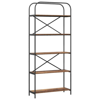 Hyllsystem Gammalt trä 80 x 30 x 183 cm Konstruerat trä