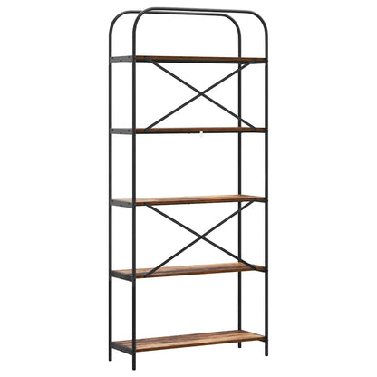 Hyllsystem Gammalt trä 80 x 30 x 183 cm Konstruerat trä