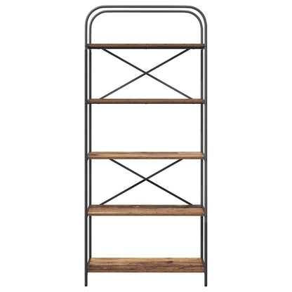 Hyllsystem Gammalt trä 80 x 30 x 183 cm Konstruerat trä