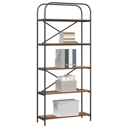 Hyllsystem Gammalt trä 80 x 30 x 183 cm Konstruerat trä