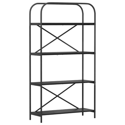 Hyllsystem Svart Ek 80 x 30 x 146 cm Konstruerat trä