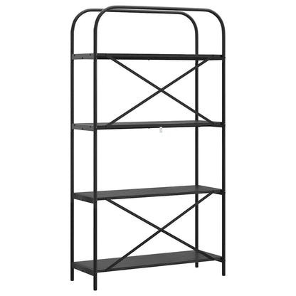 Hyllsystem Svart Ek 80 x 30 x 146 cm Konstruerat trä