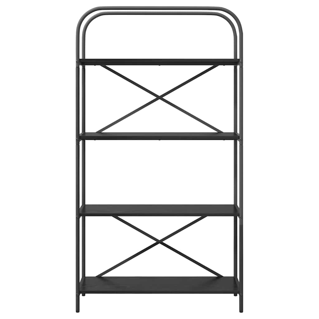 Hyllsystem Svart Ek 80 x 30 x 146 cm Konstruerat trä