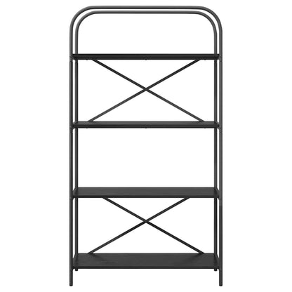 Hyllsystem Svart Ek 80 x 30 x 146 cm Konstruerat trä