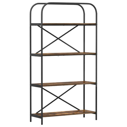 Hyllsystem Rökfärgad ek 80 x 30 x 146 cm Konstruerat trä