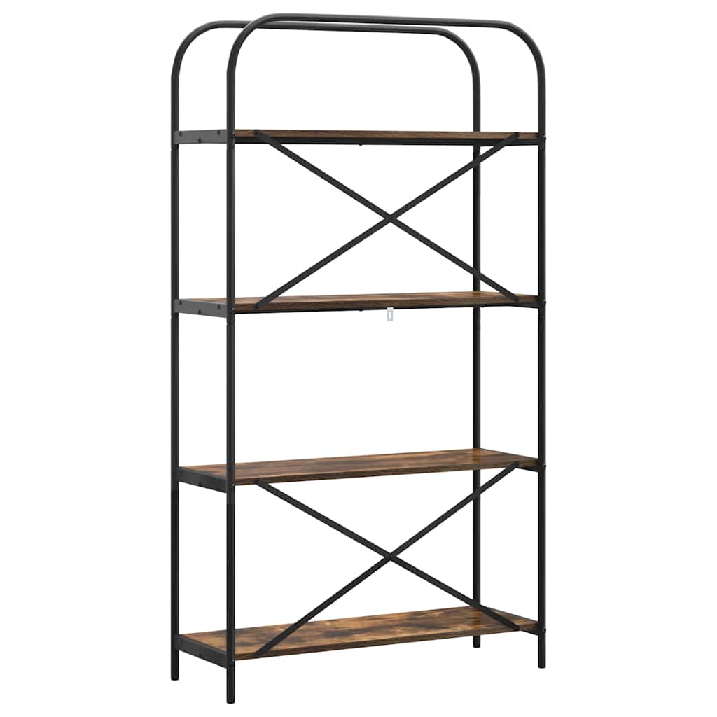 Hyllsystem Rökfärgad ek 80 x 30 x 146 cm Konstruerat trä