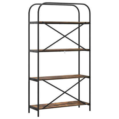 Hyllsystem Rökfärgad ek 80 x 30 x 146 cm Konstruerat trä