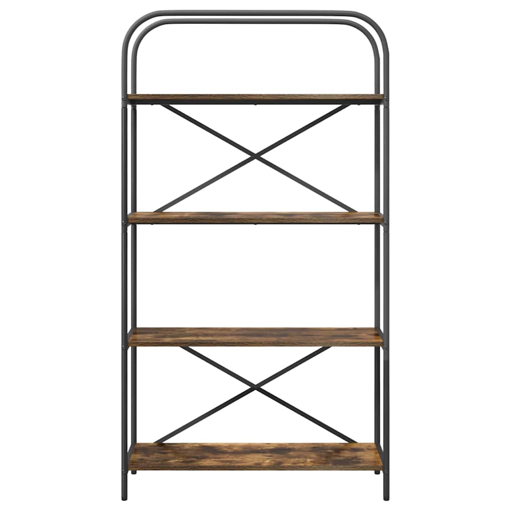 Hyllsystem Rökfärgad ek 80 x 30 x 146 cm Konstruerat trä