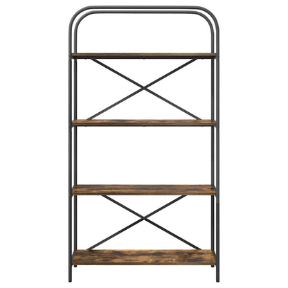 Hyllsystem Rökfärgad ek 80 x 30 x 146 cm Konstruerat trä