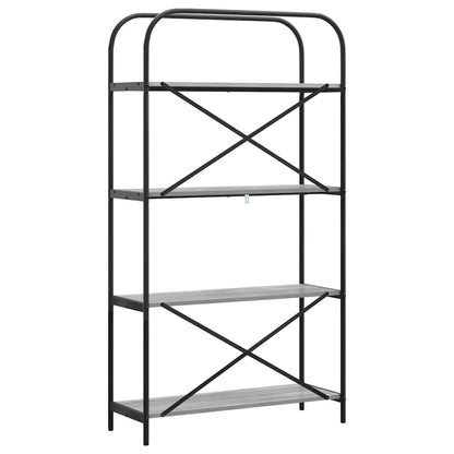 Hyllsystem Grå sonoma 80 x 30 x 146 cm Konstruerat trä