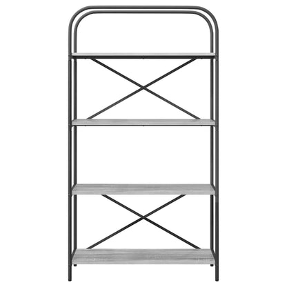 Hyllsystem Grå sonoma 80 x 30 x 146 cm Konstruerat trä