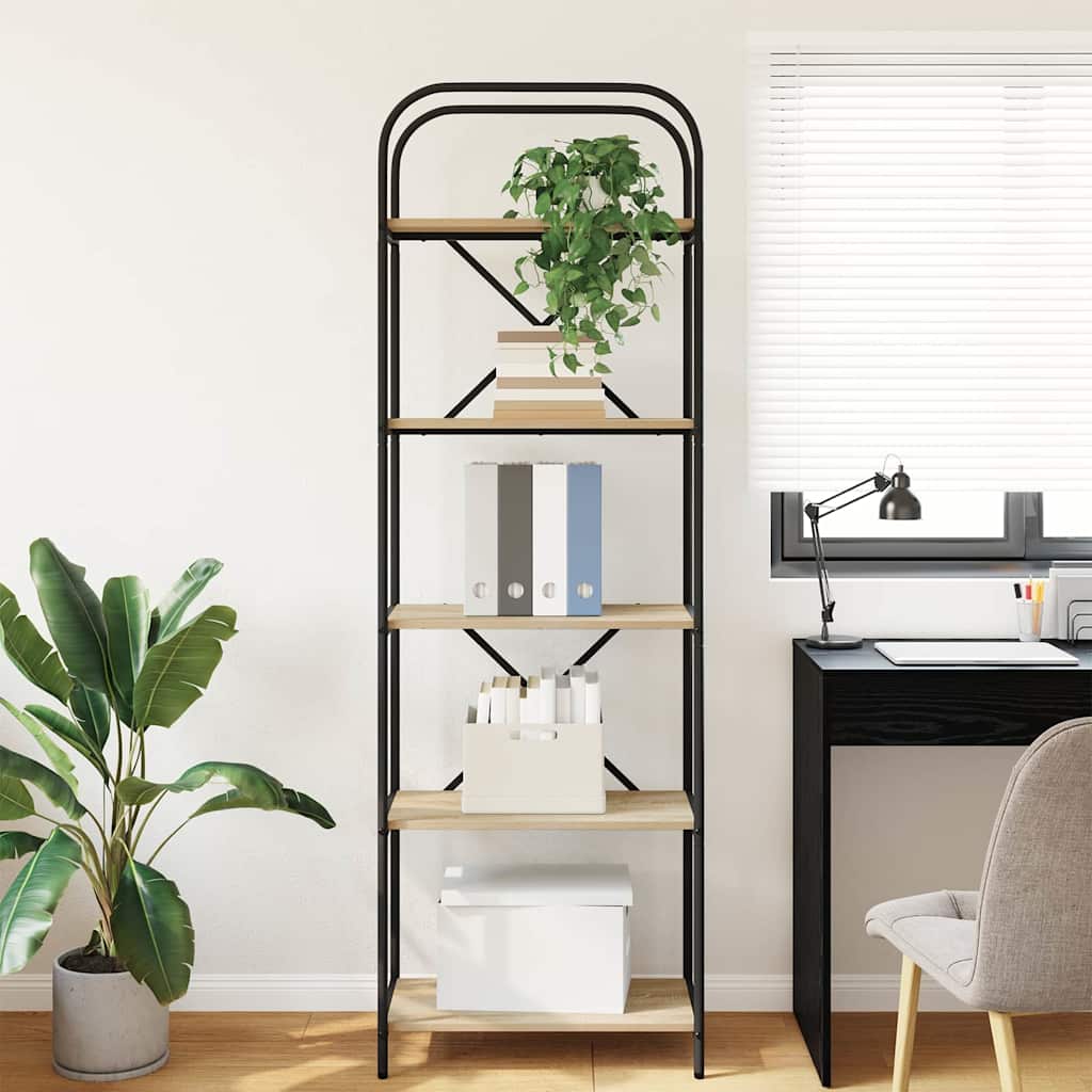 Hyllsystem Sonoma ek 60 x 30 x 183 cm Konstruerat trä