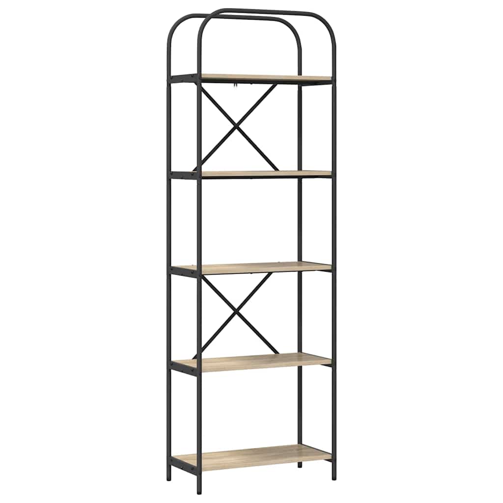 Hyllsystem Sonoma ek 60 x 30 x 183 cm Konstruerat trä