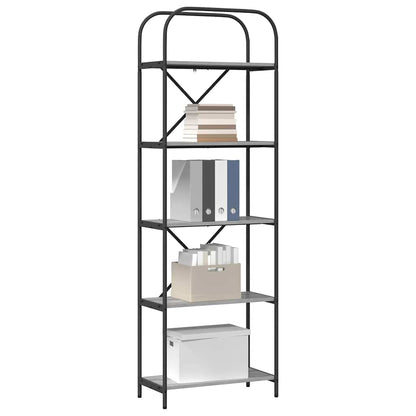 Hyllsystem Grå sonoma 60 x 30 x 183 cm Konstruerat trä