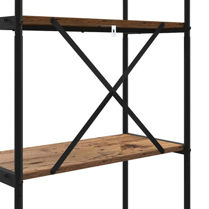 Hyllsystem Gammalt trä 60 x 30 x 183 cm Konstruerat trä