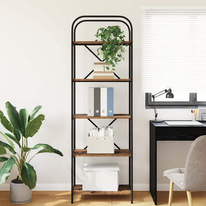 Hyllsystem Gammalt trä 60 x 30 x 183 cm Konstruerat trä