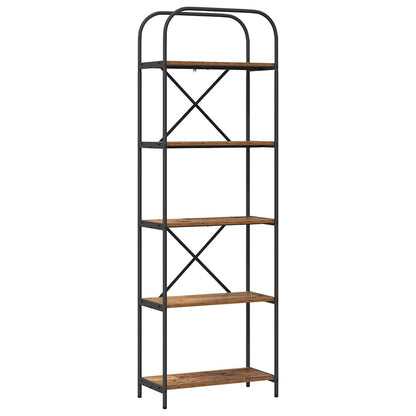 Hyllsystem Gammalt trä 60 x 30 x 183 cm Konstruerat trä