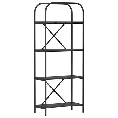 Hyllsystem Svart ek 60 x 30 x 146 cm Konstruerat trä