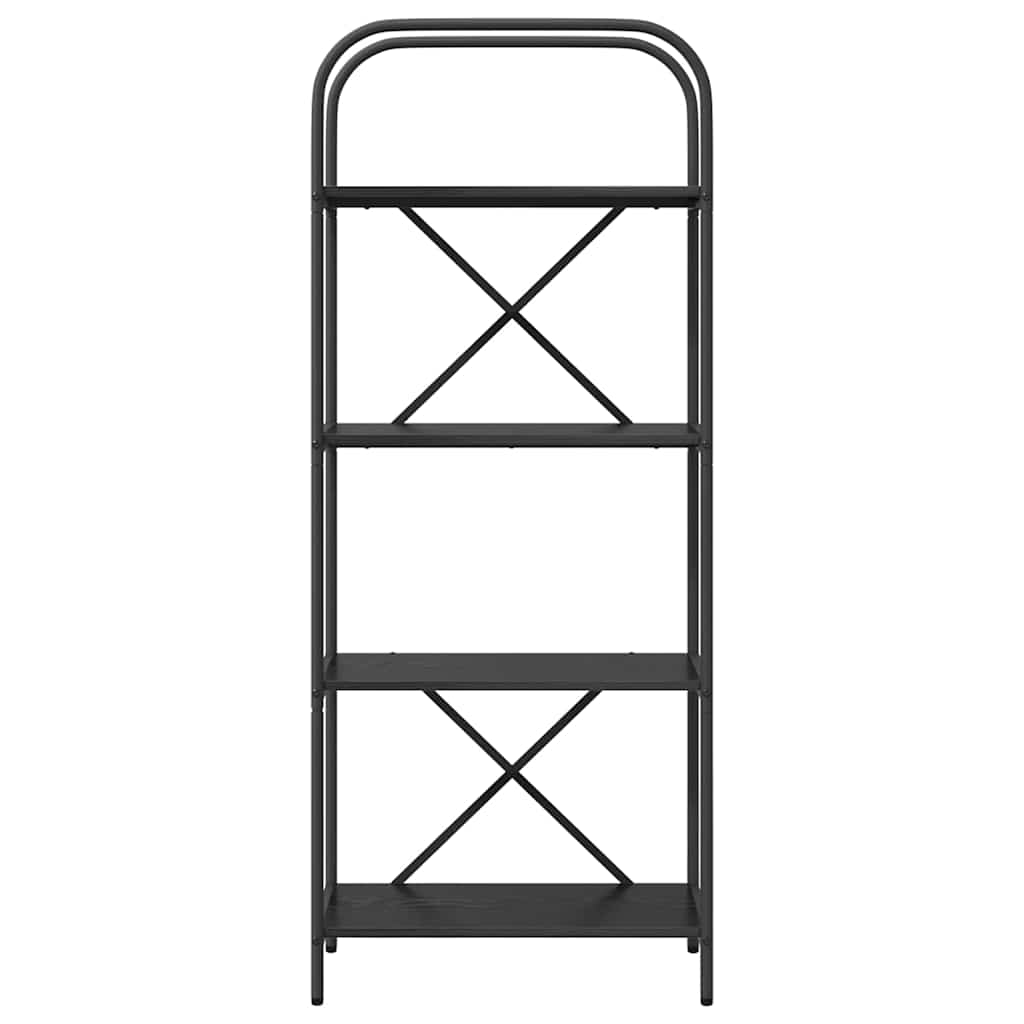 Hyllsystem Svart ek 60 x 30 x 146 cm Konstruerat trä